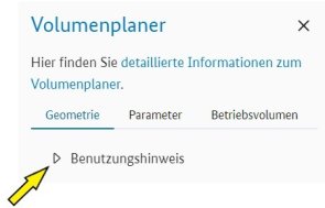 "Benutzerhinweis" im Menü "Geometrie" anzeigen/ausblenden